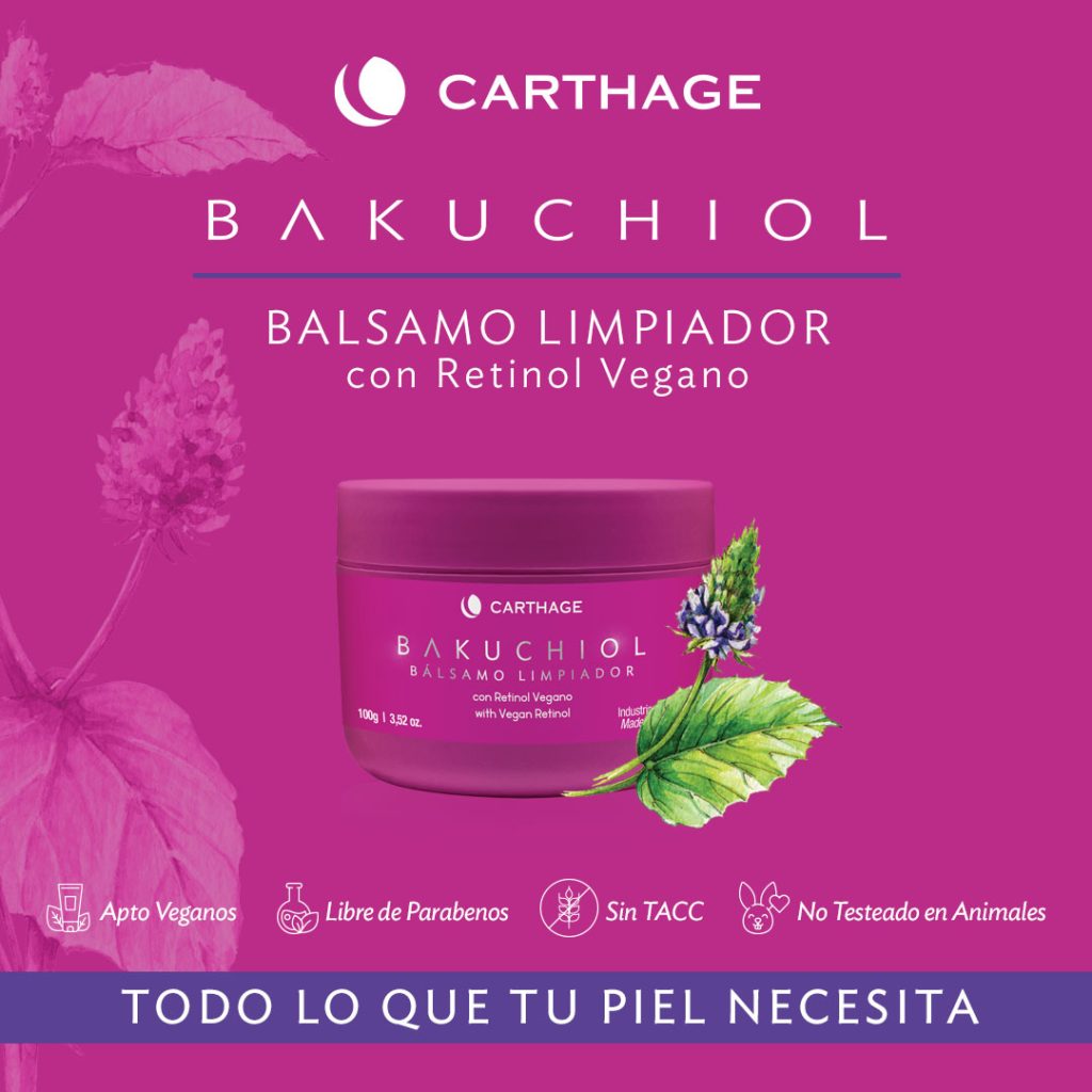 CARTHAGE Bakuchiol Balsamo Limpiador con Retinol Vegano|